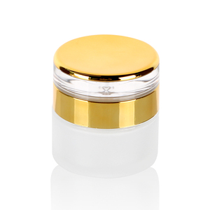 Custom Logo <b>Glass</b> Cream <b>Container</b> Empty <b>Glass</b> Cream Jar With High Quality Cosmetic <b>Glass</b> Bottle For Lotion Balm With Screw Lid - Product Image 3