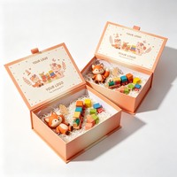Coffret Cadeau Bébé en Gros : Boîte en Carton Magnétique de Luxe pour Vêtements et Jouets d'Anniversaire pour Enfants