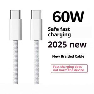 Cable de Carga Rápida Trenzado USB-C a Tipo-C de 60W 3A, Cobre Puro de 1m para iPhone 15/16/17 Pro Max Camera - Product Image 6