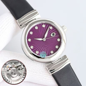 <b>Top</b> Quality Hot Selling Elegant Style <b>Silver</b> Case Sapphire Crystal Ladies Automatic Watch Date Display Luminous Mechanical Watch - Product Image 4