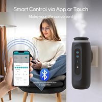 Diffuseur d'arômes intelligent sans eau, contrôlé par application, 100 ml, en plastique, avec éclairage LED, prise murale, pour usage domestique, garantie 1 an