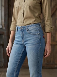 Jeans Resistenti al Fuoco Certificati NFPA 2112 per Donne, Pantaloni in Cotone FR Slim Fit per Protezione da Arc Flash e Sicurezza Elettrica - Product Image 2