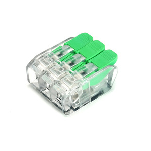 3 Cực Kết Nối Lắp Đặt Dây Cáp Khối Đầu Cuối Nối Nhanh Nhỏ Gọn Cho 0.2-4 Mm - Product Image 3