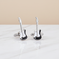 Boutons de manchette élégants style violon, personnalisés pour homme, accessoire de mode pour costume et chemise, bijoux tendance pour mariage et smoking, cadeau
