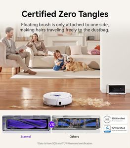 NARWAL Freo X Plus Robot Aspirateur Laveur avec Réservoir de Poussière 7 Semaines, Anti-Emmêlement, Aspiration 7800Pa, Nettoyage au Sol, Évitement Triple Laser LiDAR - Product Image 4
