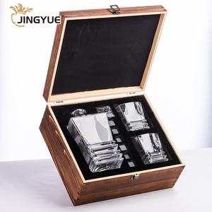 Juego de Decantador de Whisky de Cristal Grabado con Logotipo Personalizado, Caja de Regalo con Vasos de Whisky y Accesorios de Bar para Licor, <span class=keywords><strong>Ron</strong></span> y Bourbon - Product Image 3