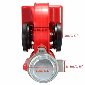 Sirena de Aire Compacta de Doble Tono y 12V, <span class=keywords><strong>Trompeta</strong></span> Eléctrica de 2 Vías, Bomba de Material ABS, Nivel de Sonido de 105dB-120dB, Bobina de Cobre Puro para Automóviles - Product Image 3