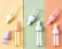 Mini Macaron 5ml 10ml 15ml 20ml Flacons compte-gouttes en verre colorés vides de 10ml pour échantillons d'huiles essentielles, sérums et cosmétiques portables