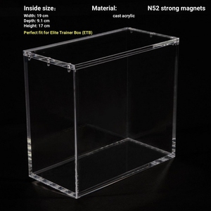 UV bảo vệ Pokemon etb <span class=keywords><strong>Acrylic</strong></span> Trường hợp với N52 nắp từ Stackable Elite huấn luyện viên hộp <span class=keywords><strong>Acrylic</strong></span> hiển thị trường hợp - Product Image 2