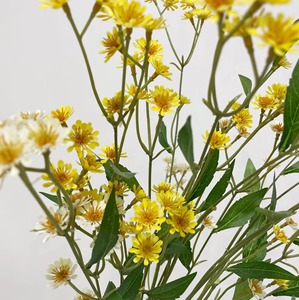 Fiori Artificiali in Seta all'Ingrosso, Stelo Lungo 84cm, <span class=keywords><strong>Margherite</strong></span> Selvatiche <span class=keywords><strong>Gialle</strong></span> e Bianche per Matrimoni, Lauree, San Valentino - Product Image 4