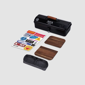 Caja de Herramientas de Hierro para Exteriores con Adhesivos, Almacenamiento de Café y Artículos Diversos, Portátil, Capacidad de 2L, para Picnic y Barbacoa - Product Image 5