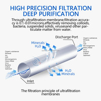 Système d'ultrafiltration d'eau potable pour zones rurales 12680 gallons/jour Élimine efficacement les bactéries Filtre la sable/la boue