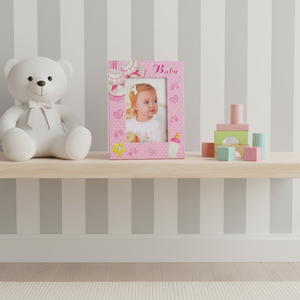 Cornice per Foto Bambina Personalizzata Formato A4 in Plastica e Metallo per Regali Cornice per Dipinti - Product Image 3