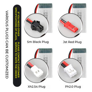 Заводские продажи, 3,7 В, 1800 мАч, высокая скорость 25C Литий-полимерный аккумулятор с защитной платой для 903052 моделей самолетов - Product Image 2