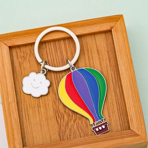 All'ingrosso colorato mongolfiera portachiavi in metallo stile Vintage per regali Souvenir promozionali - Product Image 4
