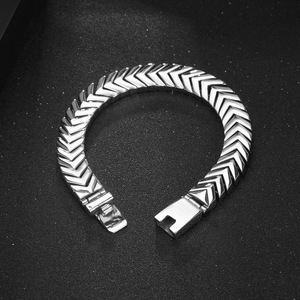 Bracelet en acier titane pour homme CE604, bijoux à maillons de chaîne tendance - Product Image 2