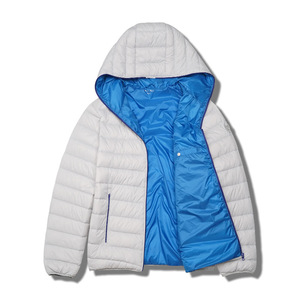 <span class=keywords><strong>Giacca</strong></span> Casual da uomo con cappuccio spessa impermeabile trapuntato tinta unita con collo alto e tinta unita 2025 chiusura a cerniera per l'autunno inverno - Product Image 6