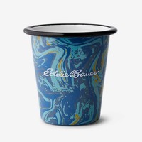 Logo personnalisé en gros 12ozl 350ml Camping gobelet grand émail métal étain acier pinte V tasse à café sûr Halloween tasses en céramique