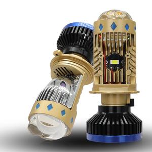 LELANPU Mini Lámpara <span class=keywords><strong>de</strong></span> Señalización COB T20 con Luz Estroboscópica Intermitente, Lente <span class=keywords><strong>de</strong></span> Proyector LED para Coche T8 PRO H4, Bombillas <span class=keywords><strong>de</strong></span> Faro - Product Image 1