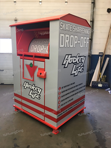 Contenedor de Almacenamiento de Acero Galvanizado para Exteriores, para Donaciones y Reciclaje de <span class=keywords><strong>Ropa</strong></span> Usada, Caja de Donación de <span class=keywords><strong>Ropa</strong></span> para Exteriores - Product Image 1