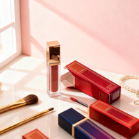 Tubes vides personnalisés de contenant de brillant à lèvres 5ml 7ml 8ml 10ml support carré transparent de brillant à lèvres pour emballage cosmétique de rouge à lèvres