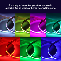 SXZM Bande LED COB RGB 24V 1080 LED/m, ultra haute densité, sans points, flexible, éclairage linéaire 1080 LED, 5M