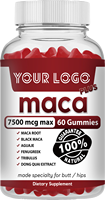 Gummies de Maca à Marque Privée, Produit de Beauté pour l'Augmentation des Hanches, Produit Vitaminique, Poudre de Maca, Complément Herbal