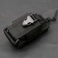 Sac tactique réglable pour support de radio Sac Molle Two Way Radio Holster Pouch Holder Nylon Duty Storage Case Walkie Talkie Bag