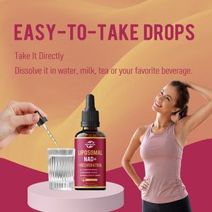 Suplementos de Resveratrol Liposomal NAD+ en Gotas Líquidas, Nicotinamida Adenina Dinucleótido de Grado Alimenticio, Venta al Por Mayor OEM ODM - Product Image 4