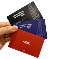 Cartes NFC en métal personnalisées haut de gamme carte de visite avec carte de médias sociaux en métal Qr Code Tap