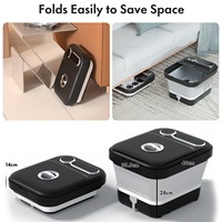 Bain de pieds intelligent pliable automatique, masseur électrique portable pour la maison, chauffage à température constante, massage à bulles infrarouges
