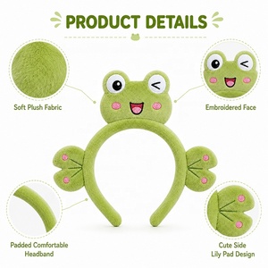 Service d'illustration pour serre-tête en peluche conceptuel Wink Frog, conception de mascotte sur mesure, <span class=keywords><strong>oreilles</strong></span> de nénuphar, bandeau de personnage - Product Image 2