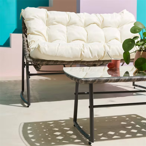 Conjunto de muebles de comedor Pastoral, juego de sofá <span class=keywords><strong>cama</strong></span> de ratán, apartamento, gimnasio, sillón nórdico, sofá, patio trasero, muebles de jardín al aire libre - Product Image 3