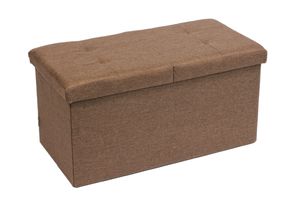 Bailey salon meubles pliant chambre rangement pouf rangement coffre repose-pieds tabouret chambre avec rangement peut contenir pliable - Product Image 2