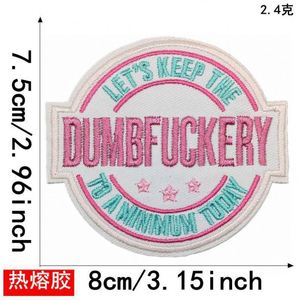 Embroidered Iron on <b>pink</b> Style Cowboy Patch for Clothing Hat <b>Bag</b> Decoration - Product Image 5