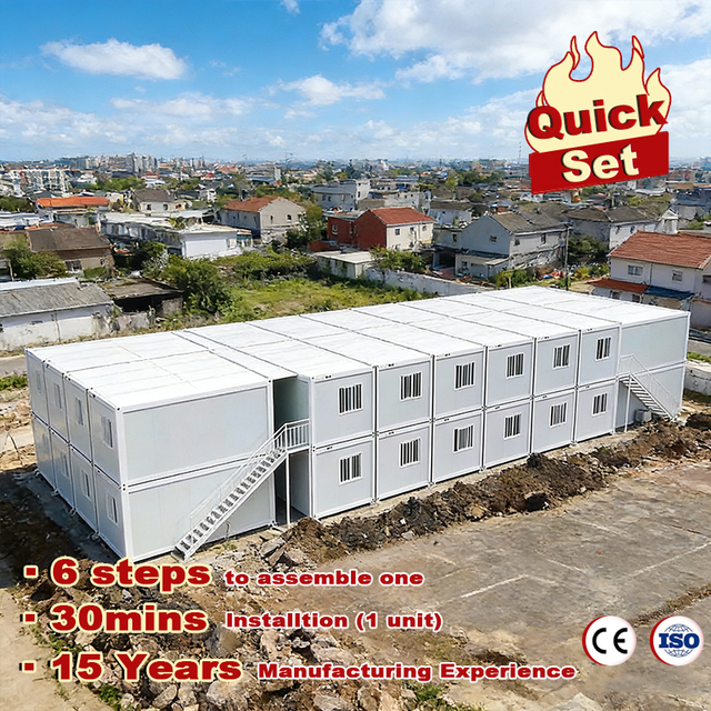 Mobile Modular China Ready Made Prefab Prefabricated Foldable Design Container House for Municipal Waste Management Office Pod