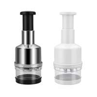 Nouveauté : Presse-ail manuel portable en acier inoxydable facile à nettoyer, coupe-légumes pour la préparation quotidienne des aliments en cuisine