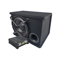 Subwoofer passif de 12 pouces, amplificateur mono haute puissance, boîtier en bois et accessoires complets, audio de voiture 12V DC