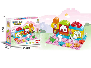 Jeu de construction de blocs pour enfants, thème <span class=keywords><strong>Villa</strong></span>, Dinosaures et Voitures de course, éducatif, amusant, interactif, DIY, idéal comme cadeau - Product Image 3