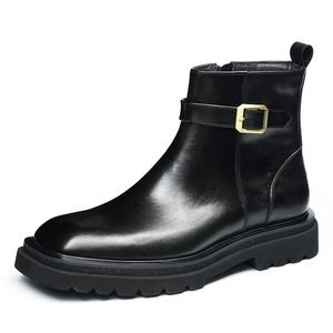 Zapatos Formales de Hombre de Cuero Genuino Hechos a Mano, Modernos, con Cordones, Impermeables, para Otoño, Fiestas Formales, Bodas y Uso Profesional - Product Image 3