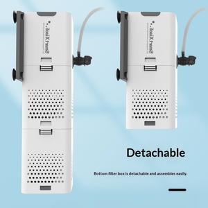 Petit filtre pour aquarium en plastique 5L, générateur d'oxygène, circulation, pompe à eau intégrée, purification de l'eau, oxygénation, trois-en-un - Product Image 5