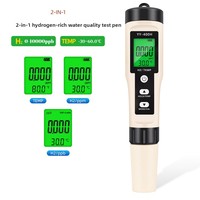 TONY PH174 Analyseur multifonction de la qualité de l'eau riche en hydrogène, testeur de thermomètre à hydrogène H2, stylo détecteur d'eaux usées, pH 0-14