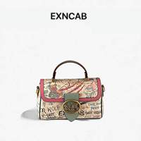 Sac de luxe de créateur pour femme, motif monogramme graffiti, logo calèche, sac à rabat à poignée supérieure, sac bandoulière