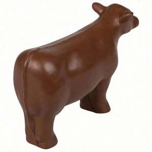 Cadeaux promotionnels personnalisés avec logo, jouet en mousse PU, style animal, balle anti-stress, vache noire, lait - Product Image 2