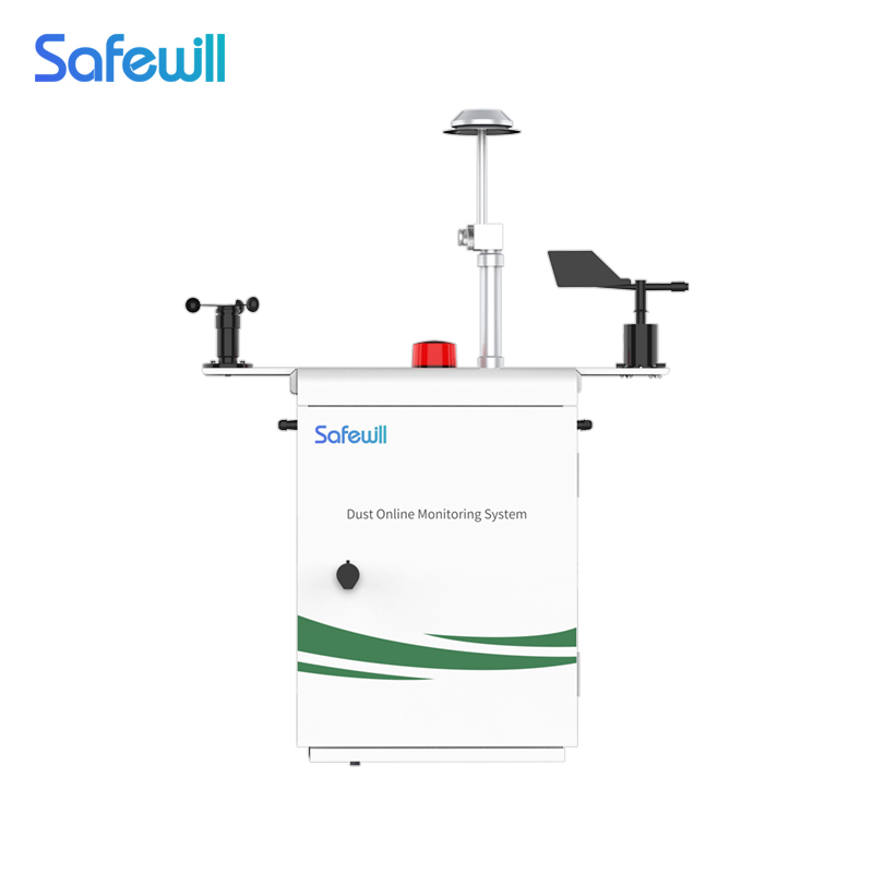 SAFEWILL ES80A-Y8 multifunctional air quality monitor pm2.5 pm10 dust measuring device dynamic environmental monitoring station