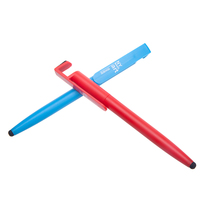 Stylo tactile 4 en 1, avec support pour téléphone et écran de nettoyage, logo personnalisé, fournitures de bureau