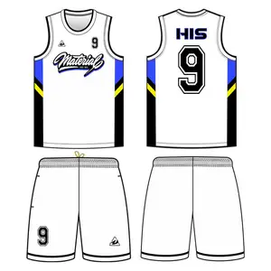 Groothandel Custom Sublimatieteam Basketbalkleding Jersey Sets Basketbal Uniform Volledig Kitontwerp