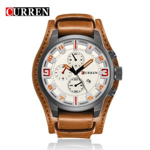 Nuevo Reloj con Logotipo Personalizado CURREN 8225, Reloj de Lujo para Hombre, Esfera Grande, Calendario, Resistente al Agua, Correa de Cuero, Estilo Casual - Product Image 6