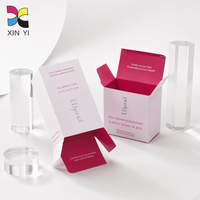 Boîte en papier personnalisée de qualité supérieure pour l'emballage de cosmétiques à lèvres, carton pliable, laminage mat, écologique, expédition rapide, logo personnalisé