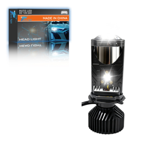 Phare de projecteur LED Falconsight H4 80W Mini projecteur Lentille transparente Lentille claire Lumière de moto automatique Haute qualité Y6 - Product Image 1